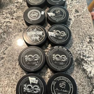 10 VGK Pucks *Some Autographed*